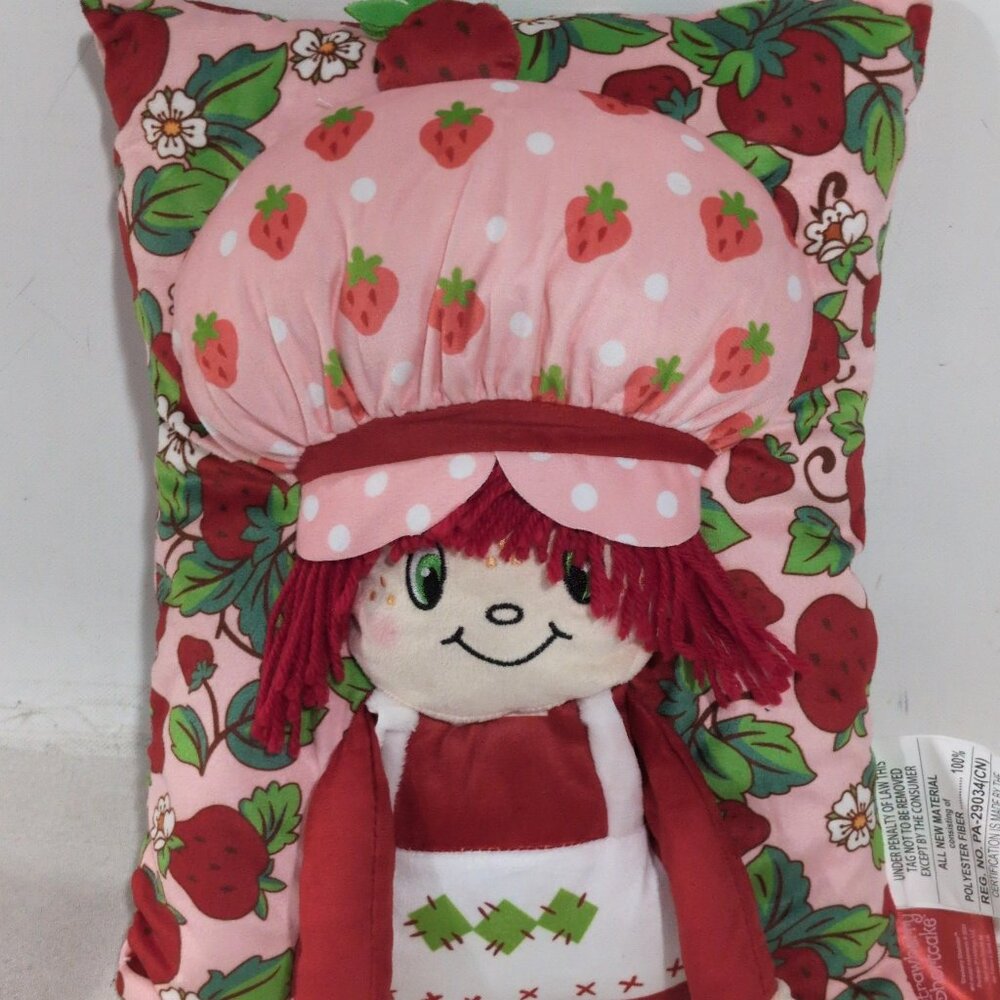 Strawberry Shortcake Bundle Slippers sz 7/8, 2 dolls, pillow, backpack & more - Picture 5 of 7
